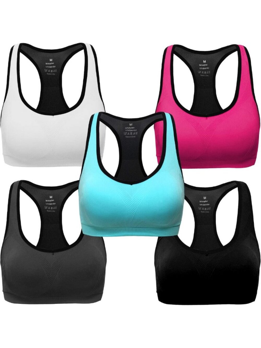 High Impact Racerback Sports Bra for Women - Gym & Workout Activewear